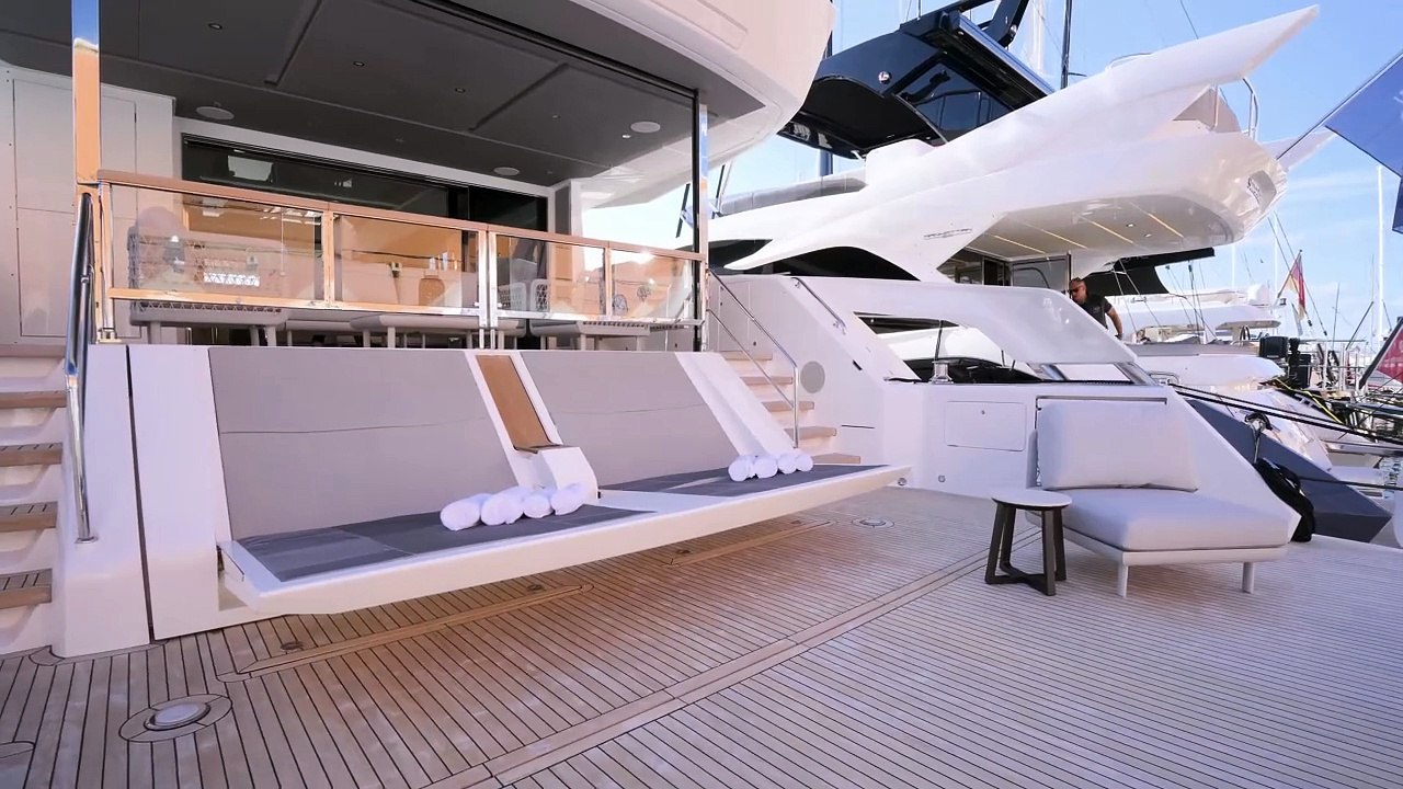Neue exklusive tour: 10 millionen pfund yacht "sunseeker 182 ocean"