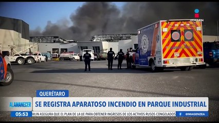 Se registró un incendio en el parque industrial en Querétaro