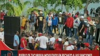 Miranda | Habitantes de Tacarigua marcharon en rechazo al bloqueo imperialista de los EE.UU.