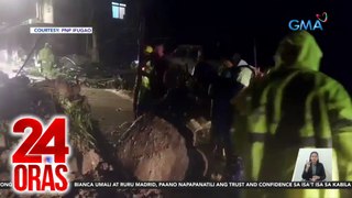 Baha at pagguho ng lupa, naranasan sa ilang lugar; PAGASA: 'di pa ito epekto ng LPA; thunderstorms lang | 24 Oras