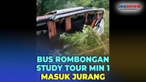 Diduga Rem Blong, Bus Rombongan Siswa dan Guru MIN 1 Pesisir Barat Masuk Jurang