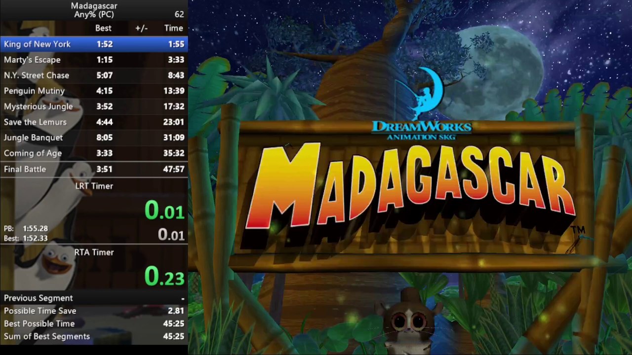 Madagascar (PC) - Full Game Any% - OLD PB 47:31:890 - Rouzard - Vidéo ...