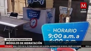 Instalan puntos de hidratación en Durango para combatir la ola de calor