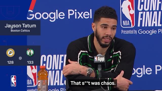 That s*** was chaos - Tatum on Celtics' OT win