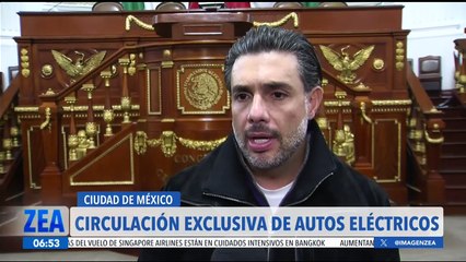 Jesús Sesma propone la circulación de autos eléctricos en la CDMX