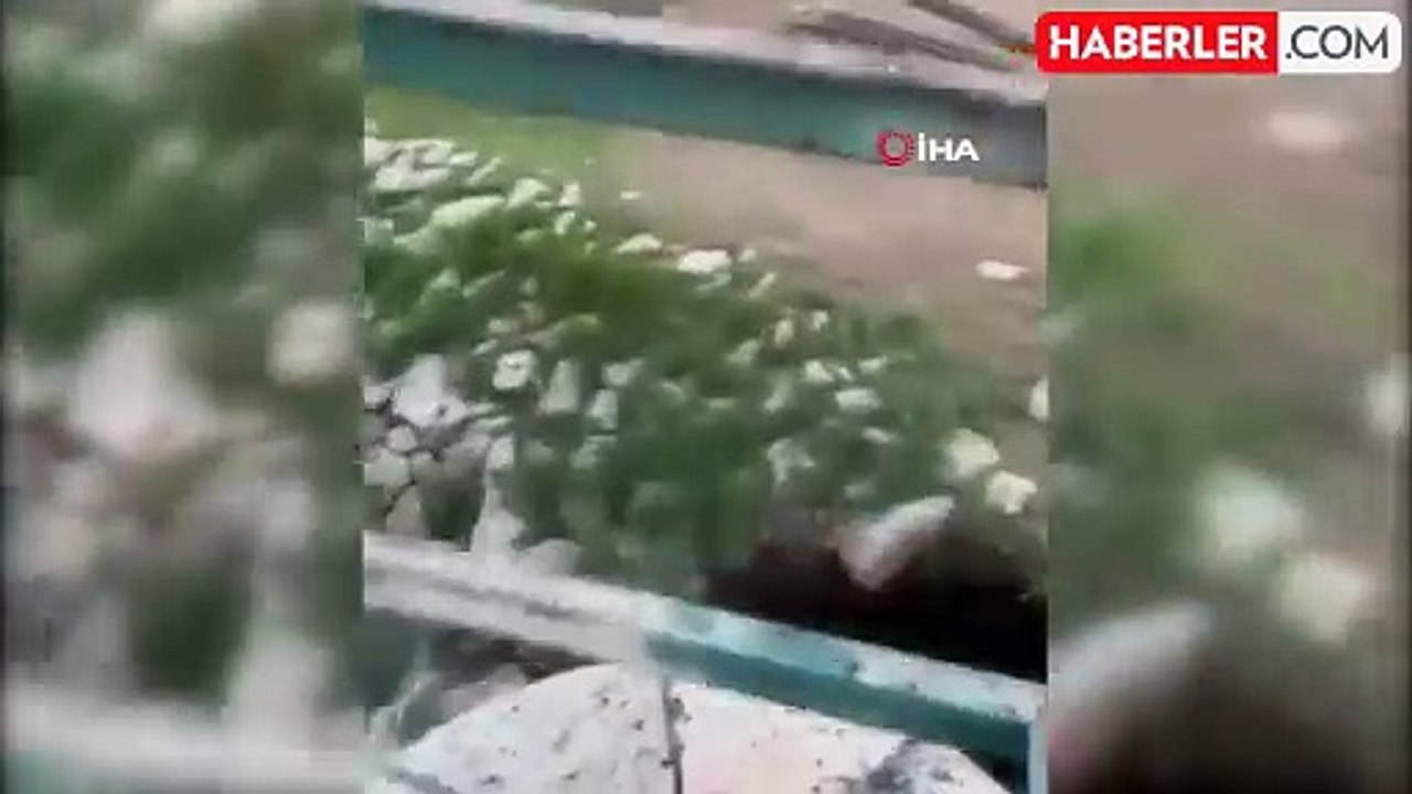 Kanalda Oluşan Obruk Saniye Saniye Görüntülendi