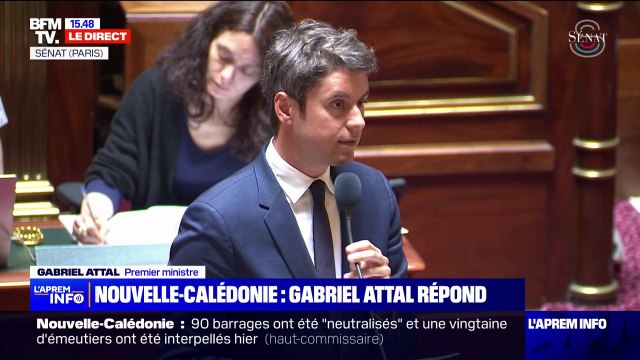 Nouvelle-Calédonie: Il faut continuer à agir pour lever les barrages restants et prendre le contrôle de l'ensemble des quartiers , souligne Gabriel Attal