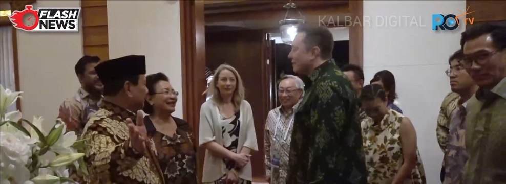 Momen Kehangatan Prabowo Subianto dan Elon Musk Disela WWF Ke 10 di Bali