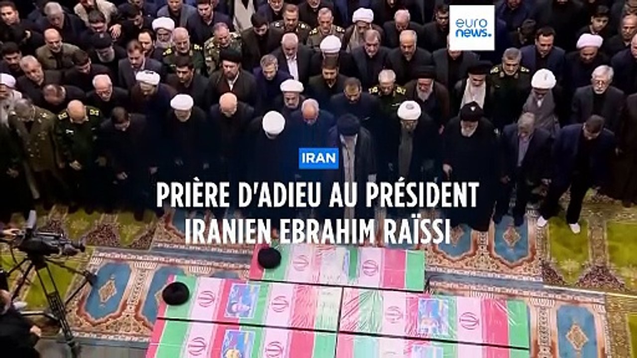 Iran : La foule se masse à Téhéran pour les funérailles du "martyr" Ebrahim Raïssi