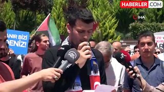Kilis'te öğrenciler ve akademisyenler Filistin'e destek için yürüdü