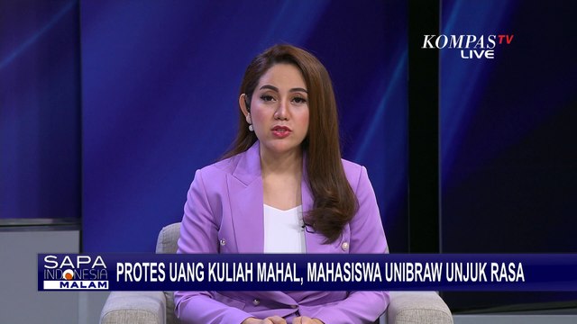 Mahasisa UB Demo Tolak Kenaikan UKT, Massa Saling Dorong Paksa Masuk Gedung Rektorat