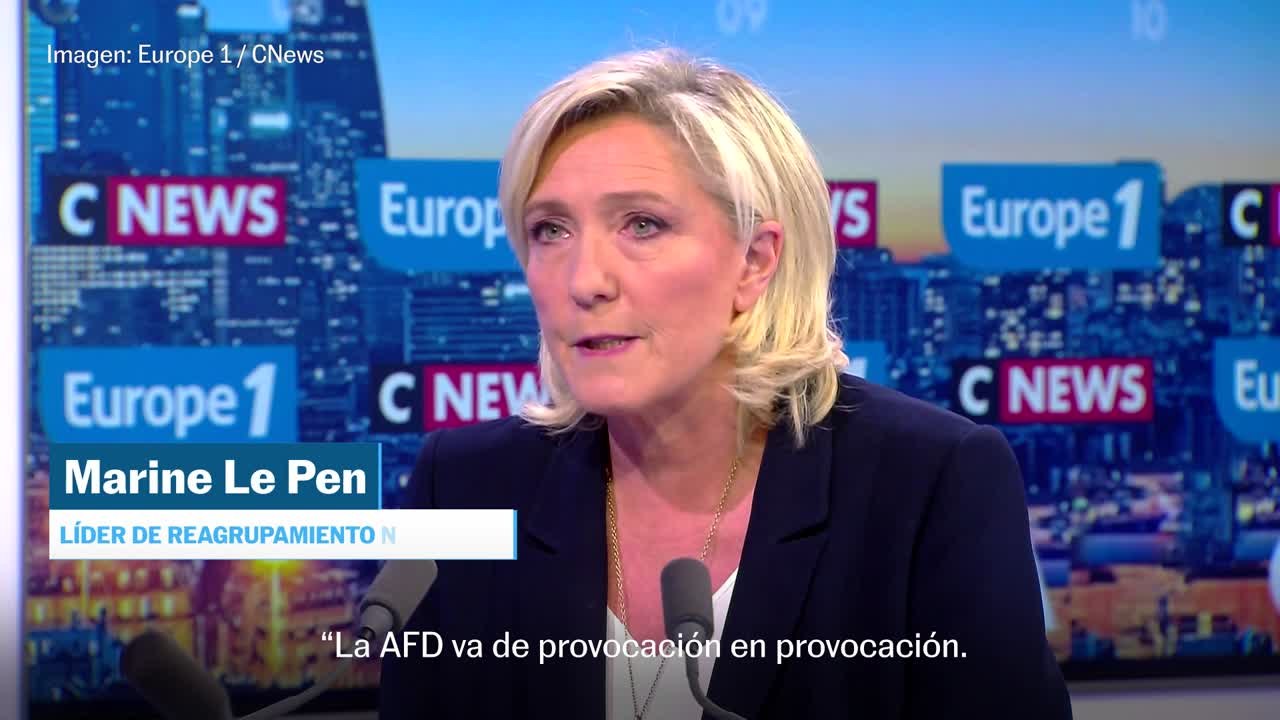 Le Pen rompe con la AFD: "No tiene un liderazgo efectivo y tiene grupos radicales en su seno"