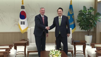 尹, 매카시 前 미국 하원의장 접견...한미동맹 지원 당부 / YTN