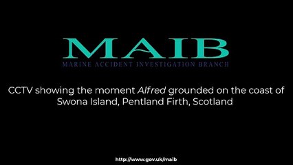 Ferry grounding of the roll-onroll-off passenger ferry Alfred