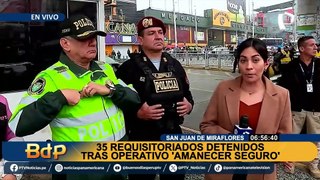 Más de 170 intervenidos en megaoperativo 'Amanecer Seguro': detienen a 35 requisitoriados en SJM