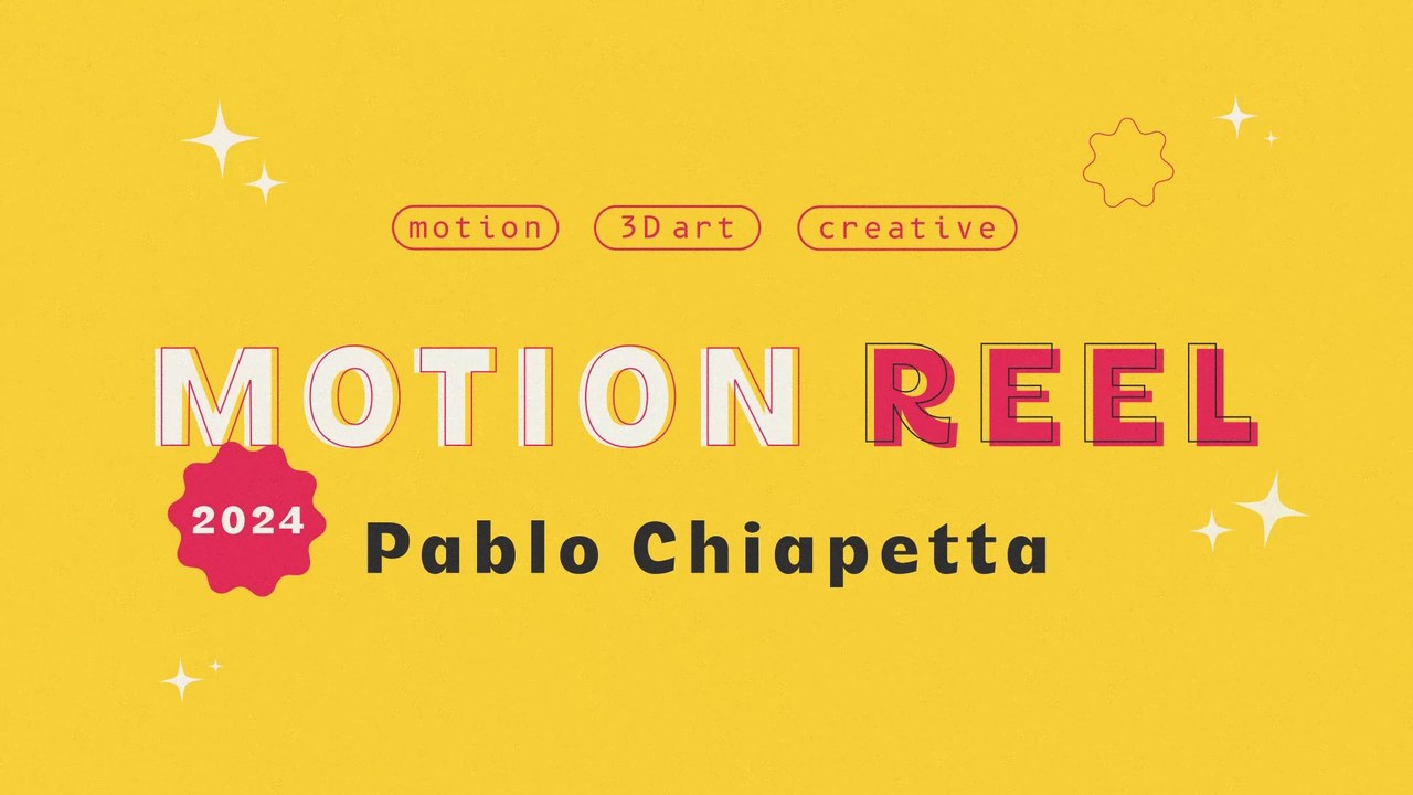 Motion Reel 2024 - Pablo Chiapetta