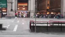 Milano, il diluvio si abbatte su piazza Duomo