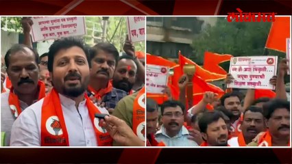 हिट अँड रन प्रकरण...पोलीस ठाण्यावर शिवसेनेचा मशाल मोर्चा
