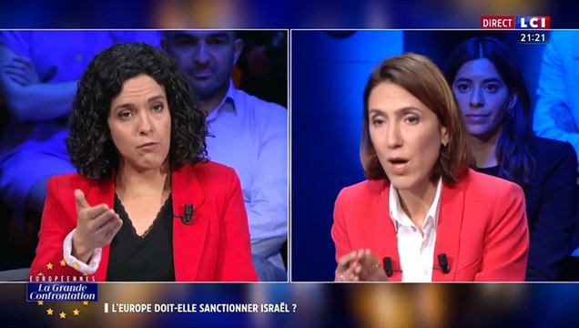 Laissez-la répondre ! Laissez-la terminer ! : David Pujadas recadre Manon Aubry lors du débat pour les européennes sur LCI