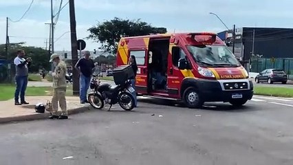 Télécharger la video: Motociclista de 51 anos fica ferida em acidente na Avenida Rocha Pombo em Cascavel