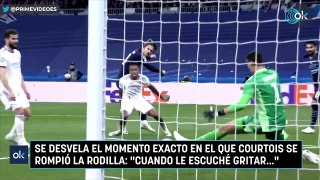 Se desvela el momento exacto en el que Courtois se rompió la rodilla: 