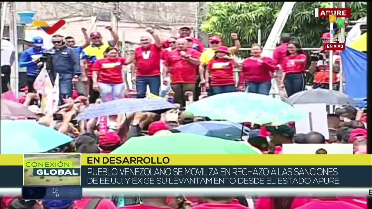 El pueblo venezolano se moviliza en rechazo a las sanciones de EE.UU.