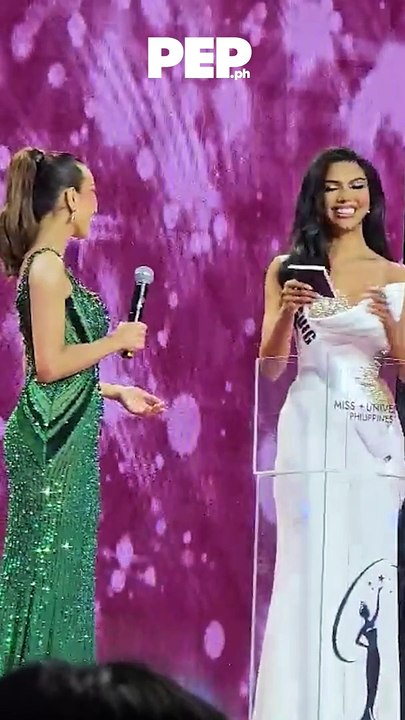 Miss Taguig Christi McGarry at the Miss Universe Philippines 2024 Q&A #PEP