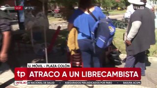 Atracan a un librecambista en la plaza Colón, le quitaron su mochila y huyeron en una moto