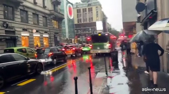 Maltempo in Lombardia, forti temporali e grandine: disagi a Milano