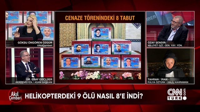 Reisi'nin ölümündeki soru işaretleri, Çin'in Tayvan'ı kuşatması, ABD'nin Gazze Limanı'ndaki atış testi ve Netanyahu'ya onur ödülü Akıl Çemberi'nde konuşuldu