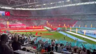 Incredible atmosphere as Man United and Man City enter Wembley for FA Cup final