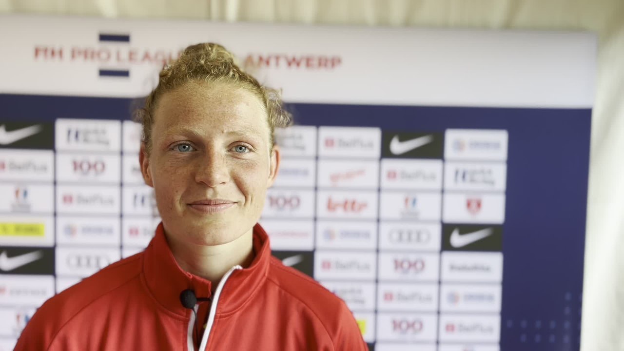 Hockey Pro League: Emma Puvrez après la victoire des Red Panthers contre l'Inde