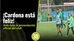 Pa' cuando la presentación Cardona ya se puso la verde de Atlético Nacional