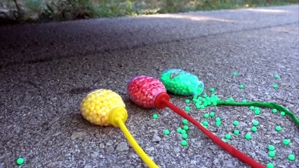 Satisfying Smashes Galore_ Car vs Tubes Showdown _ Crushing M_M_s_ Watermelon_ Jelly_ and More----------(1080P_HD)