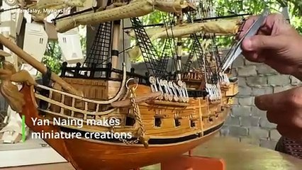 Mandalay artist makes mini creations - Radio Free Asia (RFA)
