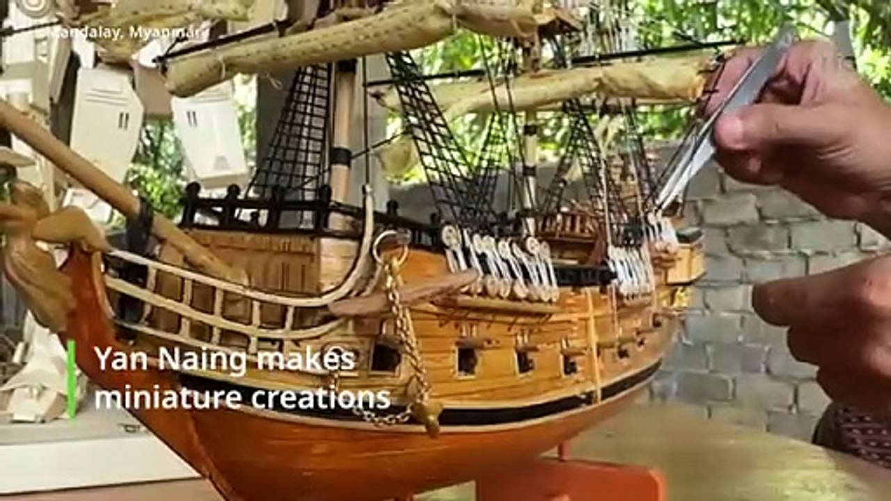 Mandalay artist makes mini creations - Radio Free Asia (RFA)