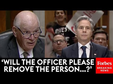 BREAKING: Anti-Israel Protesters Interrupt Blinken In Senate Hearing, Cardin Calls For Their Removal