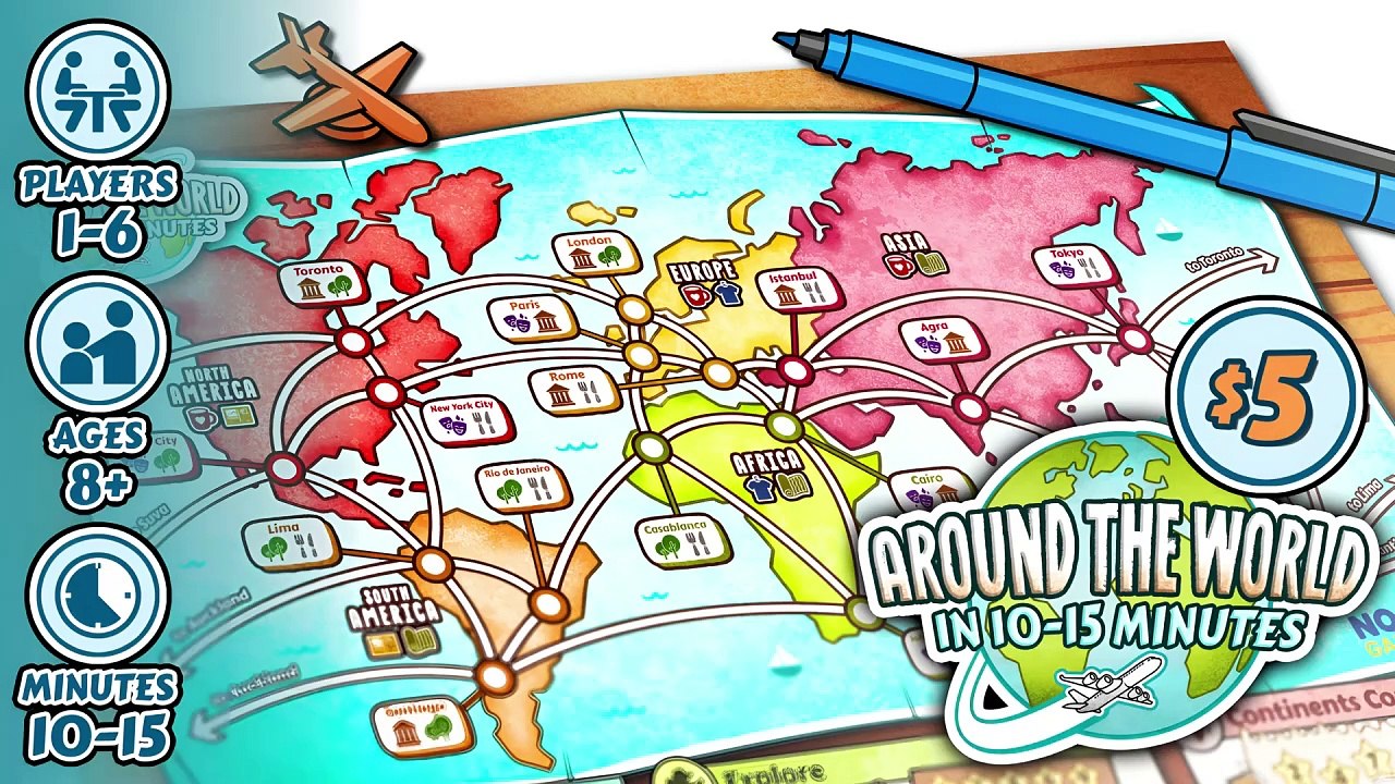 AROUND THE WORLD in 10 to 15 Minutes - Travel the world, explore cities, and collect souvenirs