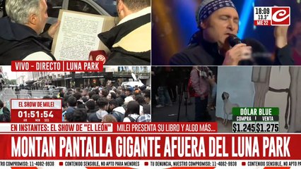 En medio de la previa al show de Milei, jubilado invitó a pelear al presidente