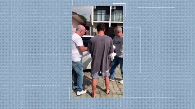 Imagens mostram momento em que pais do caso AME Jonatas são presos em Joinville