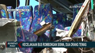 Bus Rombongan Study Tour Siswa Tabrak Truk di Jombang, Kernet dan Guru Meninggal