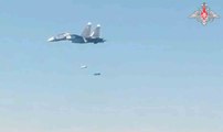 黒海で海軍ドローンを破壊しようとするSu-30SM戦闘機の映像
