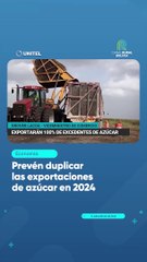 Prevén duplicar las exportaciones de azúcar en 2024