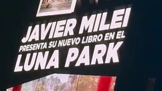 Así está el Luna Park: Javier Milei presenta su libro