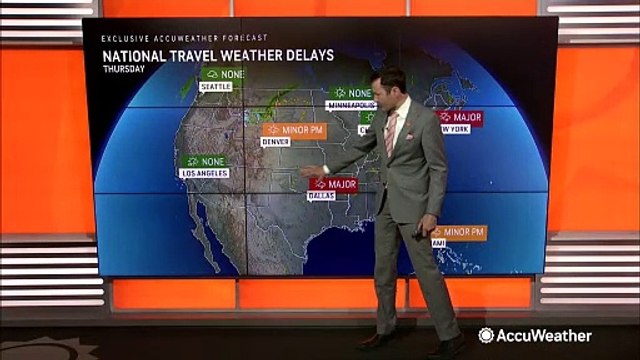 Your Thursday travel forecast across the US