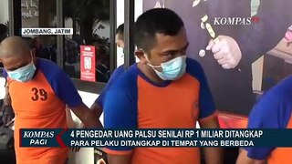 Polisi Bongkar Jaringan Pengedar Uang Palsu di Jombang, Rp1 Miliar Disita