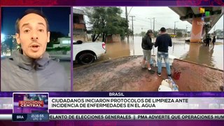 Continúan protocolos de ayuda a los damnificados por las lluvias en Brasil