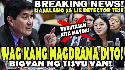22Tulfo DINUROG si Alice Guo! isasalang sa Polygraph test " Wag kang mag-PAPAKAAWA dito!
