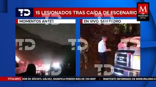 Reportan muertos y lesionados tras el colapso de un escenario durante evento de MC en San Pedro