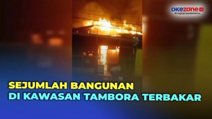 4 Bangunan Rumah di Tambora Terbakar, 22 Unit Mobil Damkar Dikerahkan